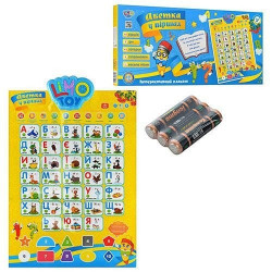 Плакат М1486 U Абетка у віршах укр., муз.,