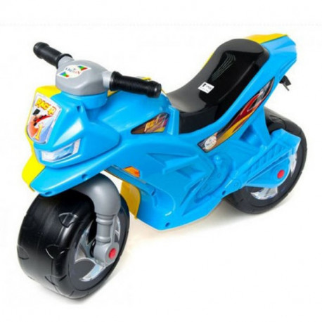 Мотоцикл для катания 2-х колесный желто-голубой ОРИОН 501