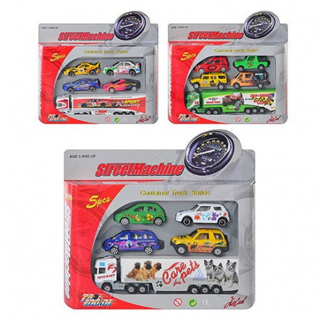 Набoр машинок PT 2017 трейлер, кор.