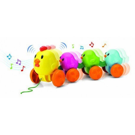 Музыкальная каталка Цыплята на прогулке (31518)