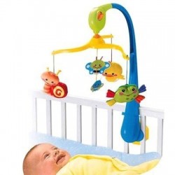 Мобиль на детскую кроватку Fisher-Price Первые друзья разноцветный (M5606)