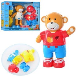 Мишка учится одеваться 7499, рус., муз., свет.