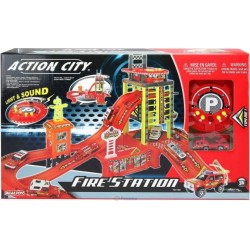 Игровой набор Пожарная станция со световыми и звуковыми эффектами (28114)уценка