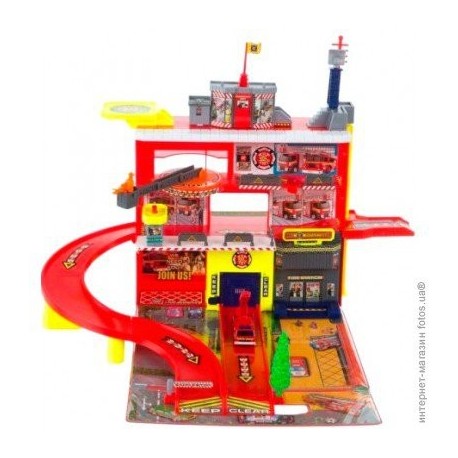 Игровой набор Пожарная станция 3-и уровня с машиной Realtoy (28552)уценка