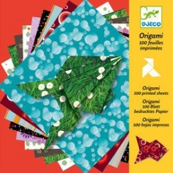 Набор для творчества Djeco Бумага для оригами 100 штук (DJ08763)