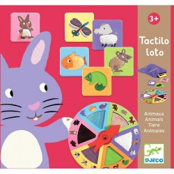 DJECO Игра тактильное лото "Животные" 08129