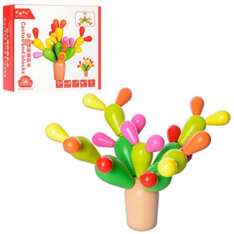 Деревянная игрушка Игра MD 1031 кактус
