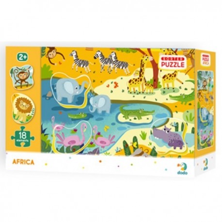 Пазл Африка 25*16*6,5см DoDo