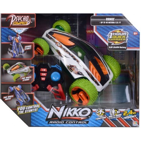 Nikko Машинка на радиоуправлении Psycho Gyro Green 90252