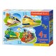 Castorland Набор пазлов Поезда 4х1 (8,12,15,20) B-043033