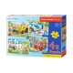 Castorland Пазлы Веселый транспорт 4х1 (8,12,15,20) B-04201