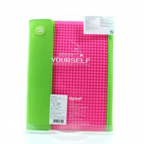 Upixel Клатч для планшета с ремешком для руки Зелено-розовый WY-B010K