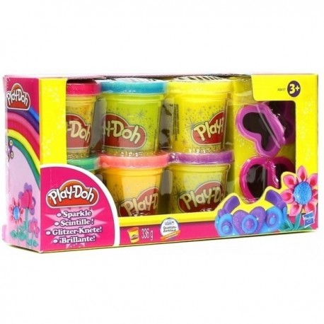 PLAY DOH Набор пластилина Блестящая коллекция 6 баночек (A5417)