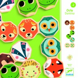 Деревянное домино Djeco Мордочки 01649