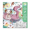 Художественный комплект для рисования Djeco Глубокое море 09628