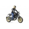 Игрушка Bruder мотоцикл Ducati Scrambler Cafe Racer c водителем 63050