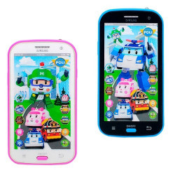 Телефон интерактивный JD 0883 Р2 (144) РОБОКАР ПОЛИ в кор-ке